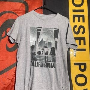Diesel Gray California Graphic T-Shirt